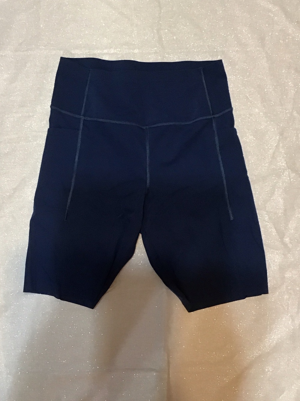 Source Unknown Navy High-Rise Bike Shorts